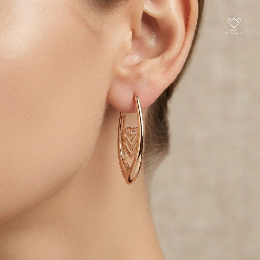 Aretes Sistema Diseño Corazón