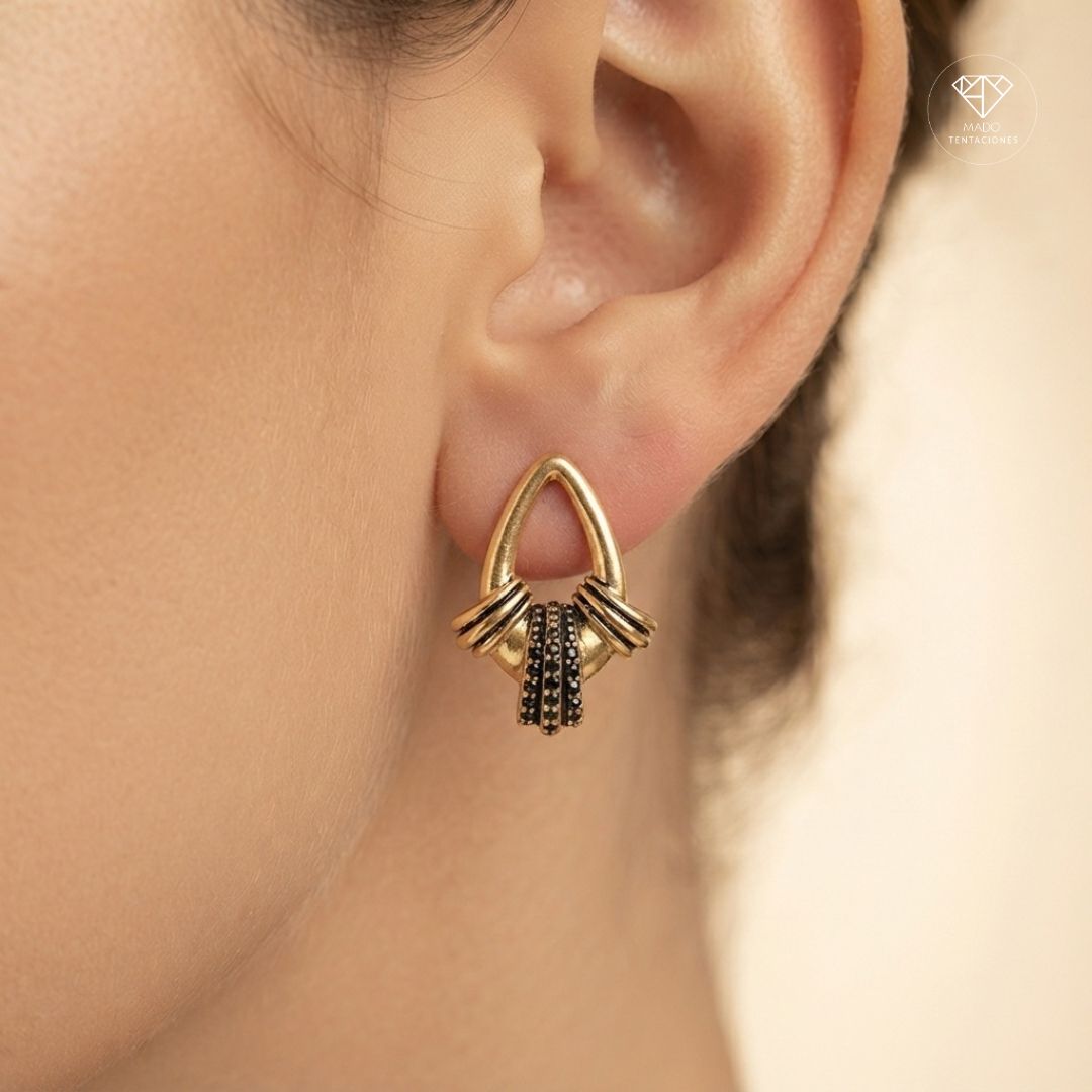Aretes Broquel Geométrico
