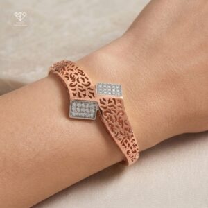 Brazalete Elegante Calado Pavé