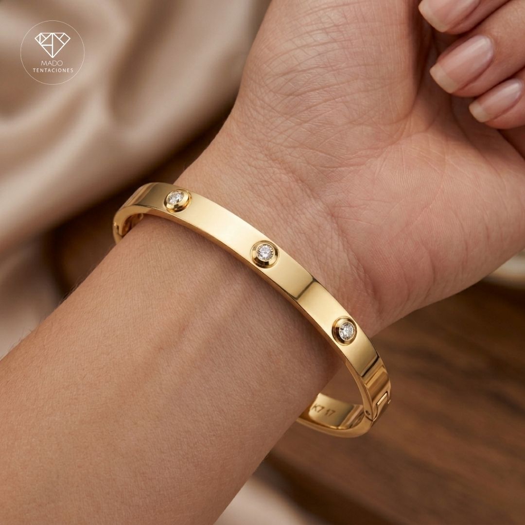 Brazalete Rígido Triple Brillante