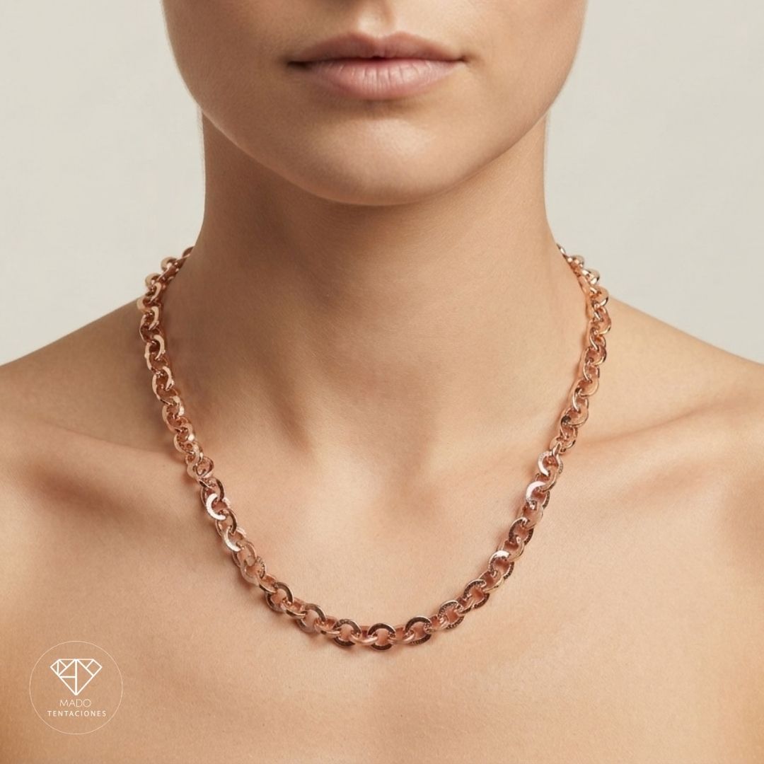 Collar Eslabones Rose Gold
