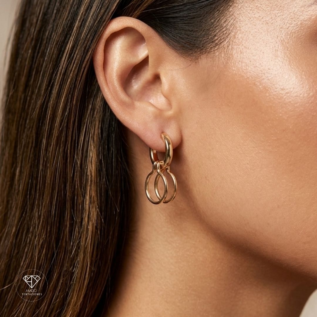 Aretes Huggie Aros Colgantes