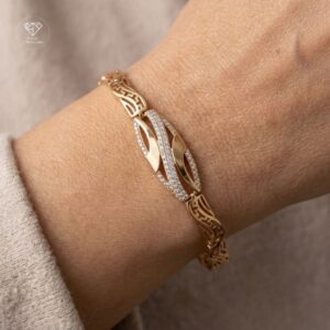 Pulsera Eslabón Griego Pavé