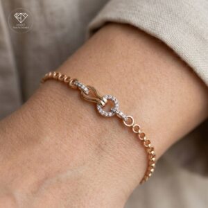 Pulsera Círculo Nudo Brillante