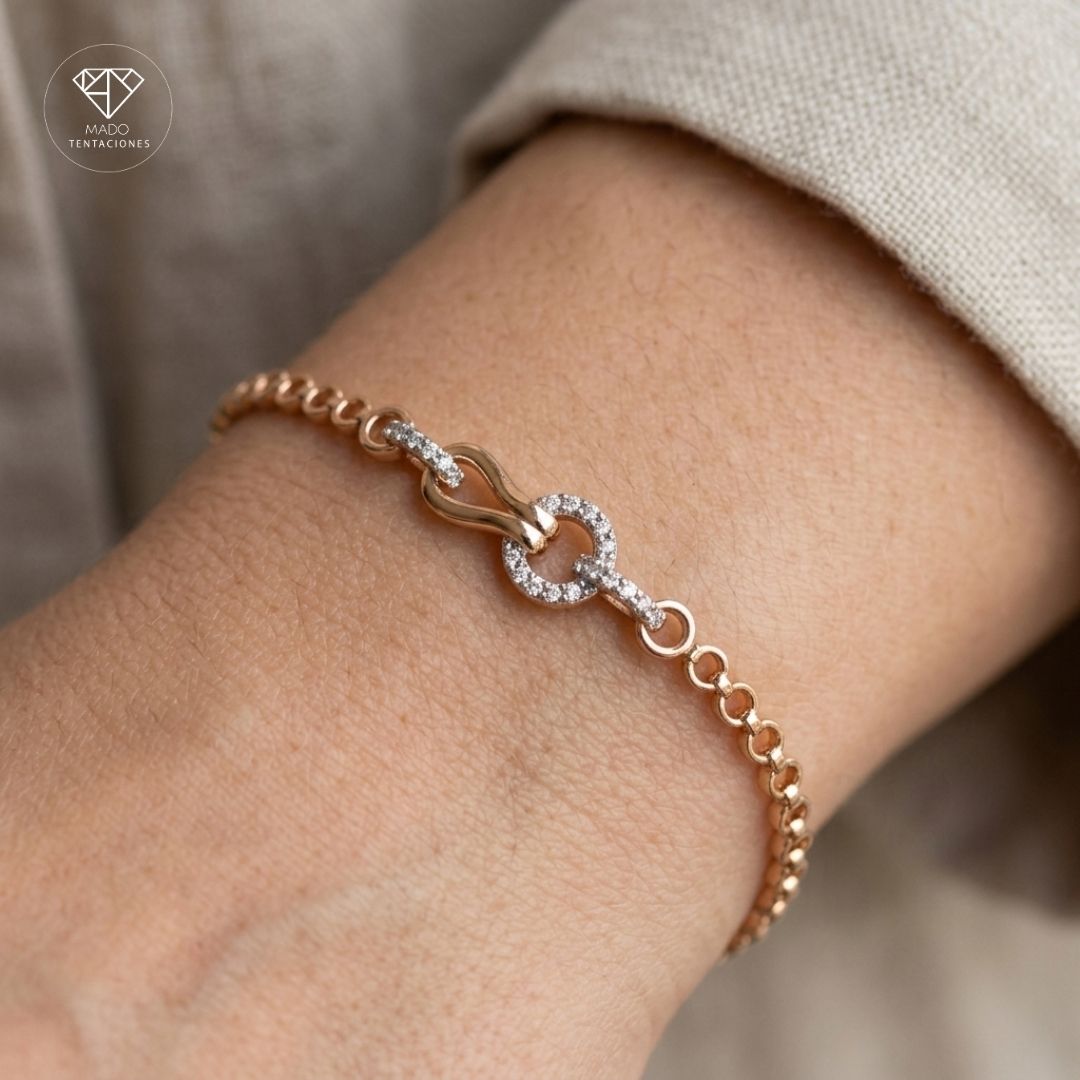 Pulsera Círculo Nudo Brillante