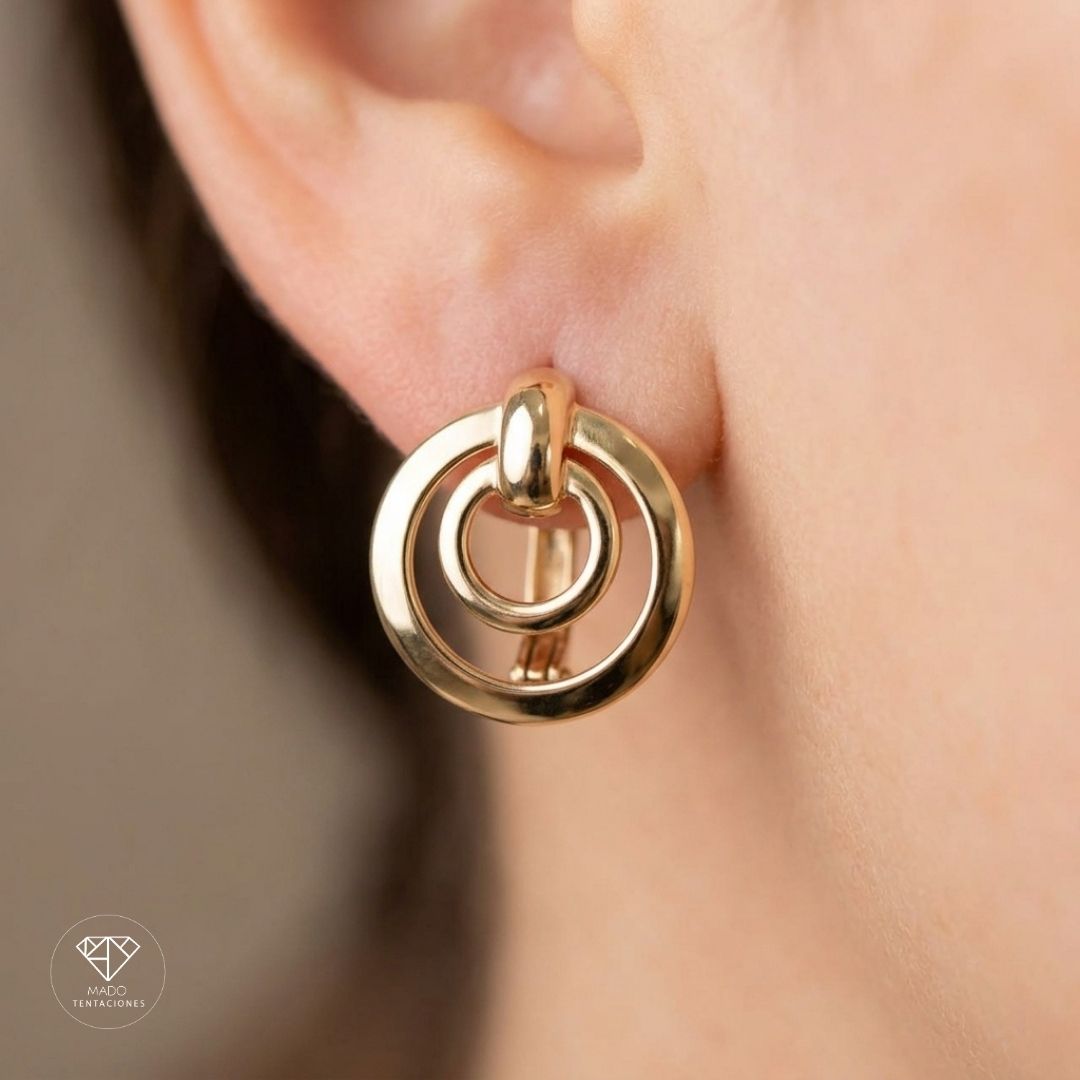 Aretes Aros Concéntricos