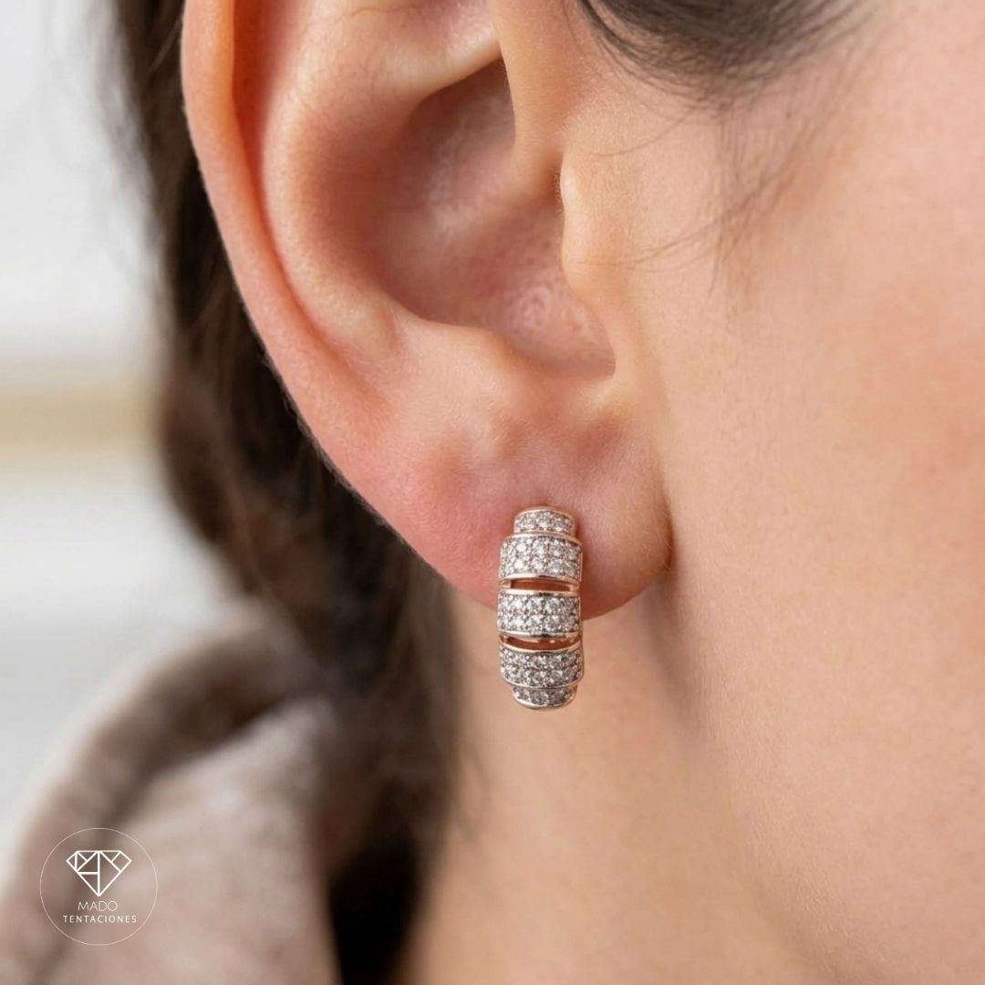 Aretes Cilindro Segmentado Pavé