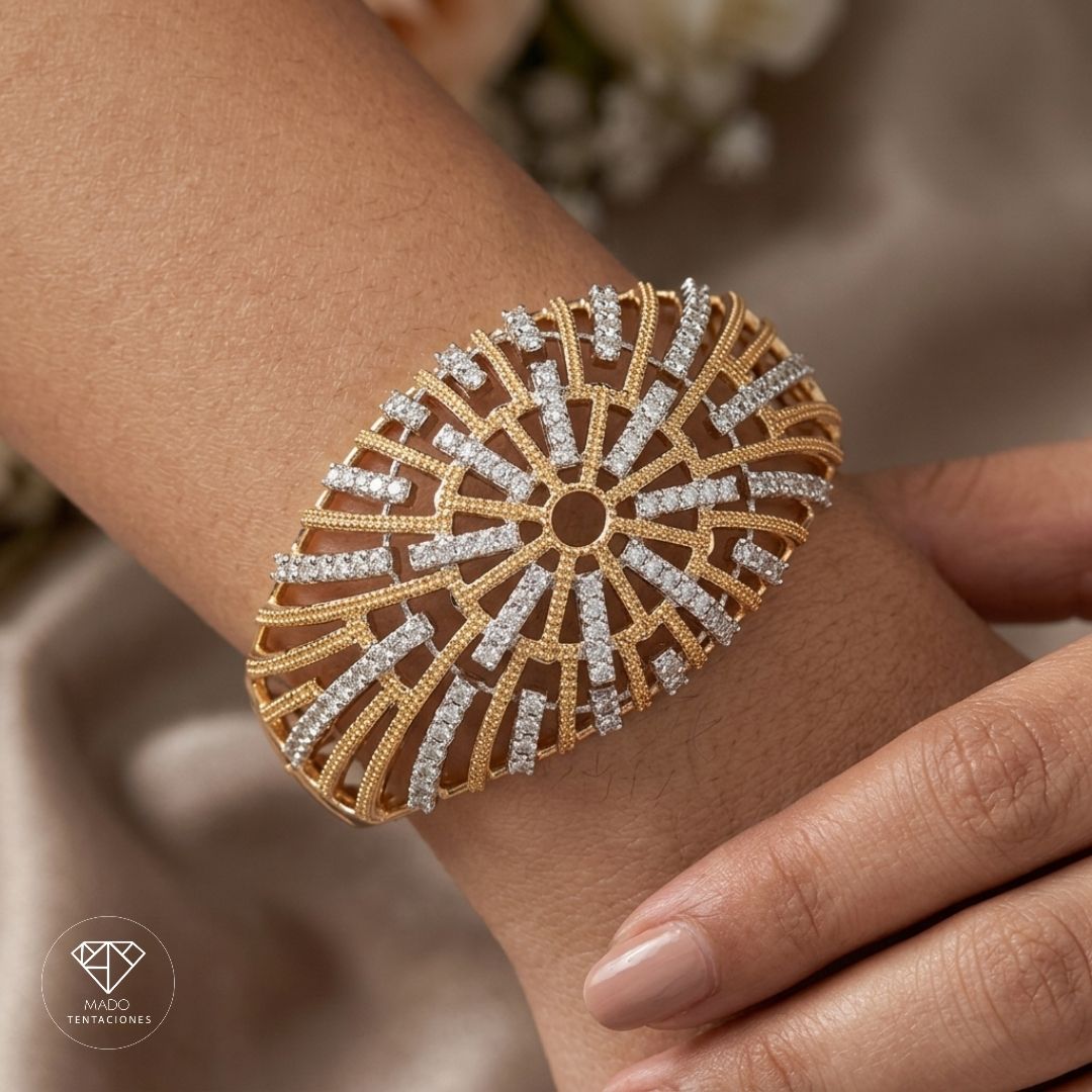 Brazalete Calado Sol Bicolor