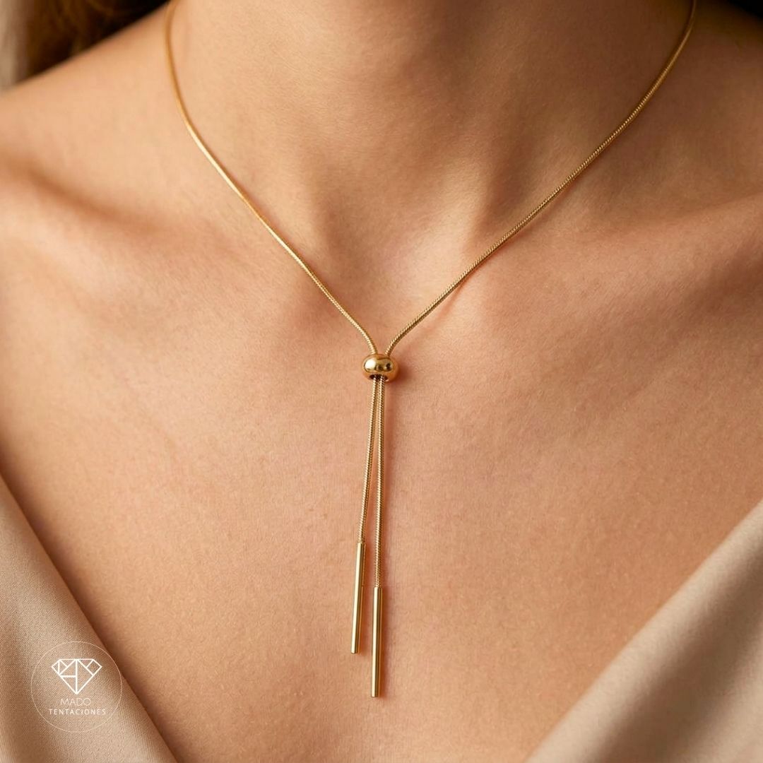 Collar Corbatín Ajustable Gold