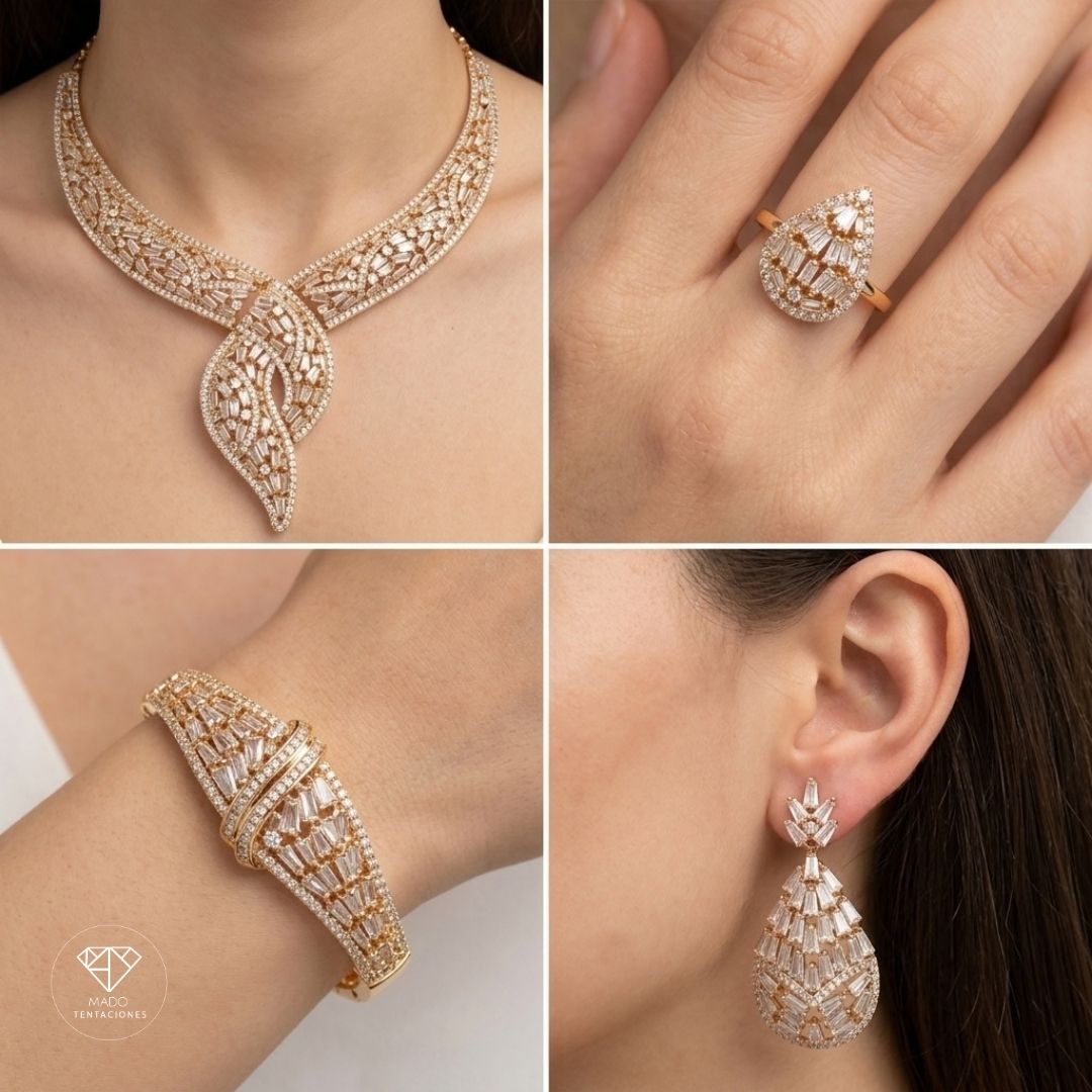 Set Joyería Fina Baguettes
