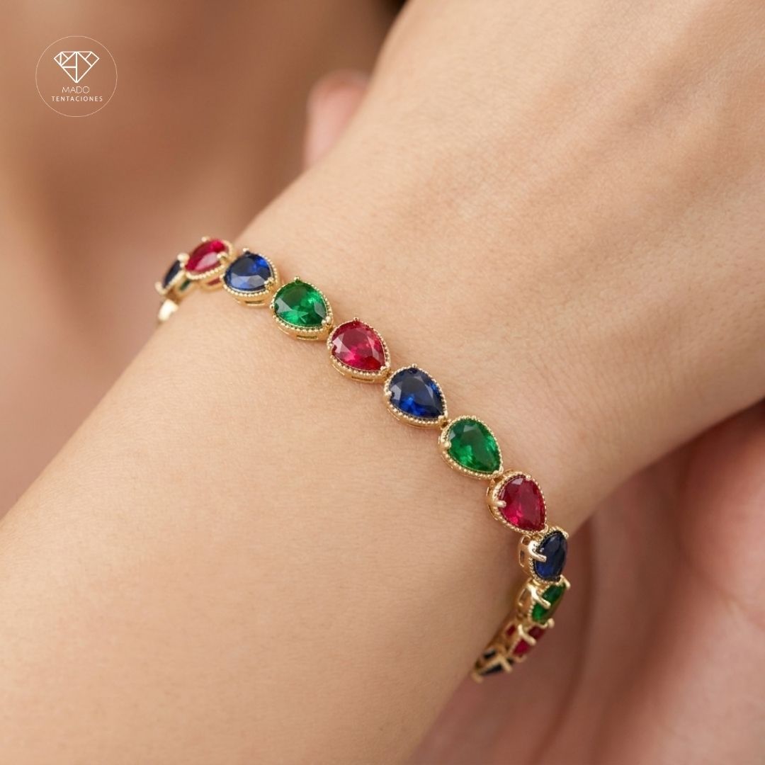 Pulsera Gotas Multicolores